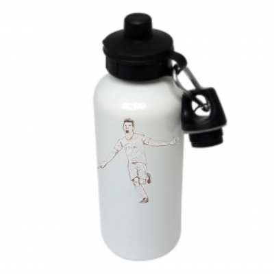 Football Icons Skribble Metal Water Bottle - Sergio Ageuro